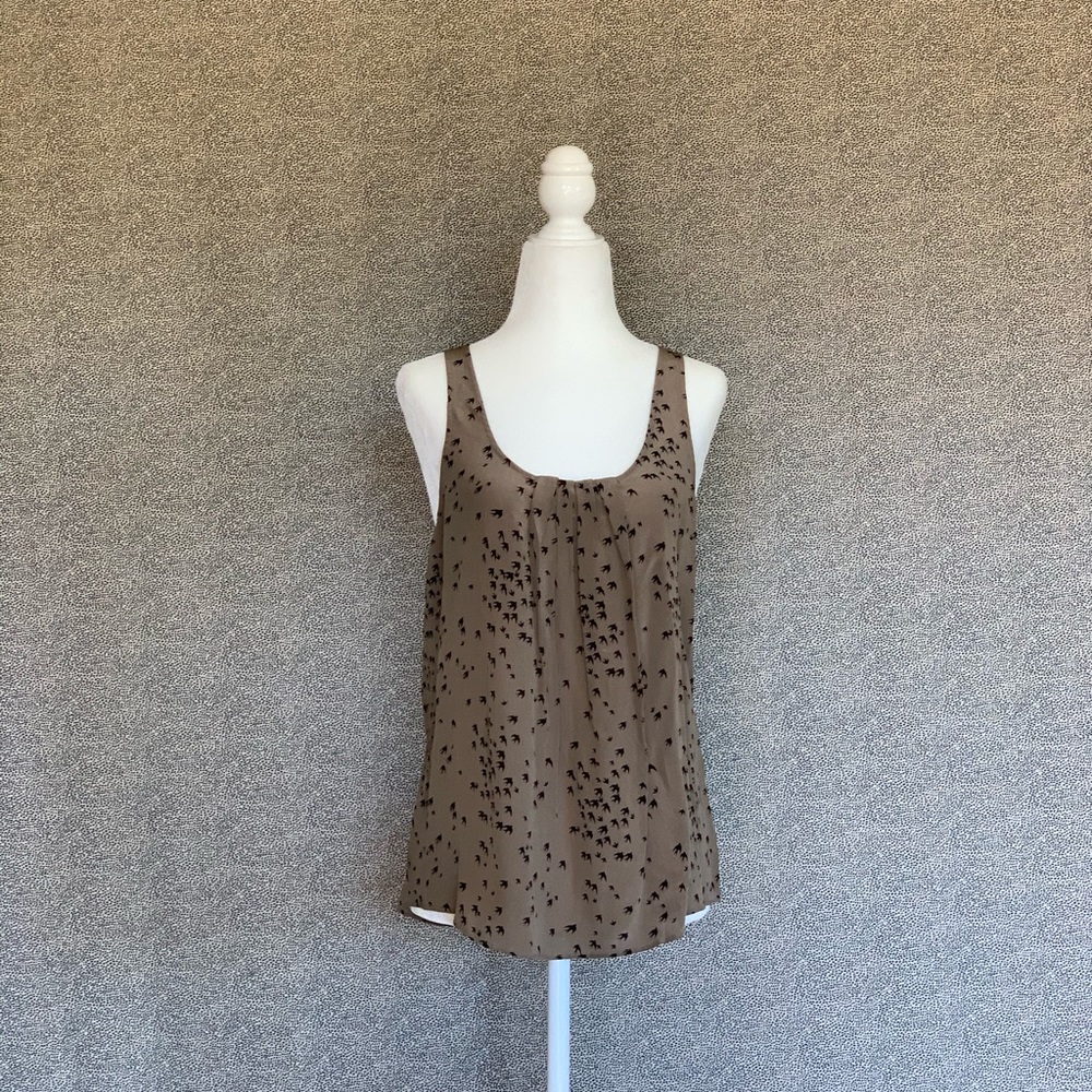 💫✨Dark Taupe Tank with Bird Print✨💫